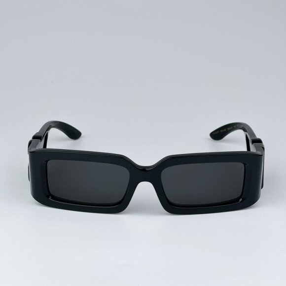 D&G DG6197 501/87 BRAND NEW Sunglasses Black Dark Grey Rectangle Unisex - Picture 4 of 12